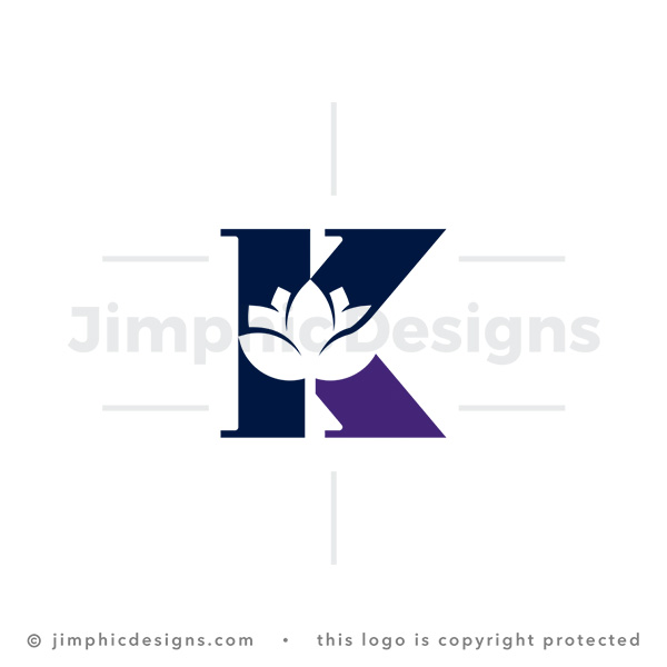 Letter K Lotus Logo