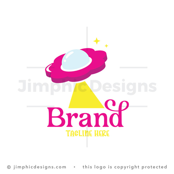 Cute UFO Flower Kids Toy Boutique Logo