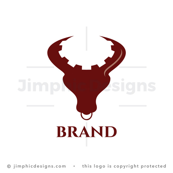 Bull Gear Industrial Mechanical Tech Logo