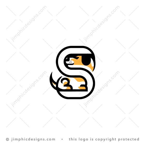Letter S Dog Logo