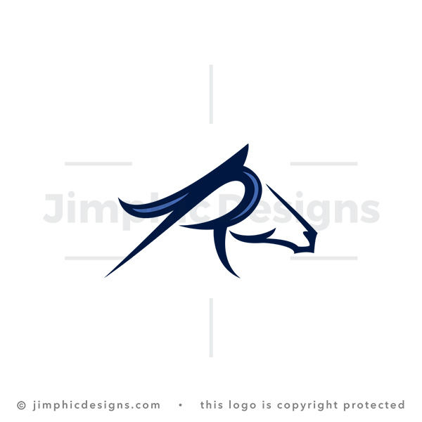Letter R Horse Logo