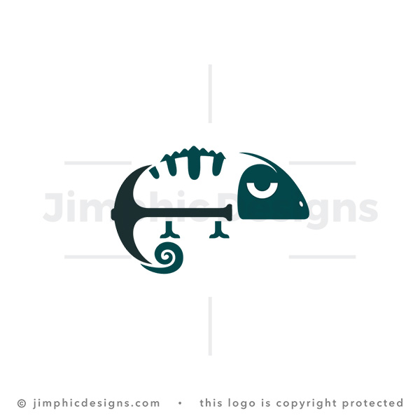 Pickaxe Chameleon Logo