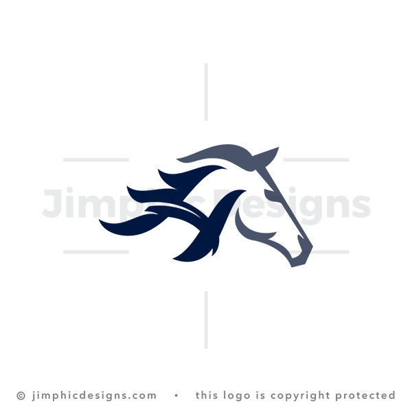 Letter H Horse Logo