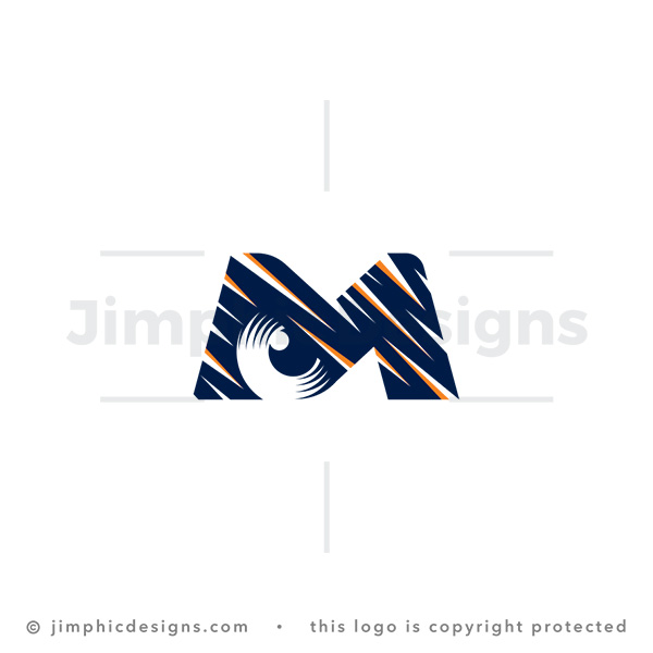 Letter M Eye Logo