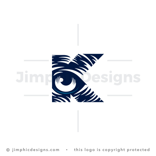 Letter K Eye Logo