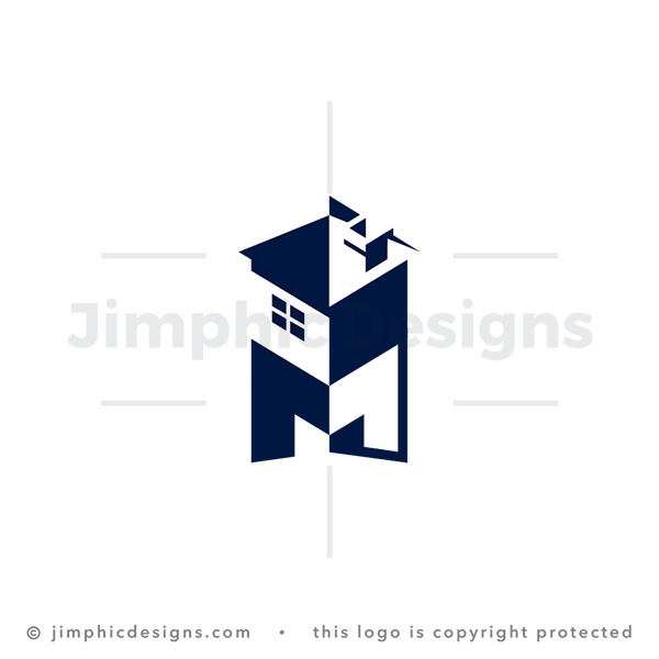 Letter M House Logo