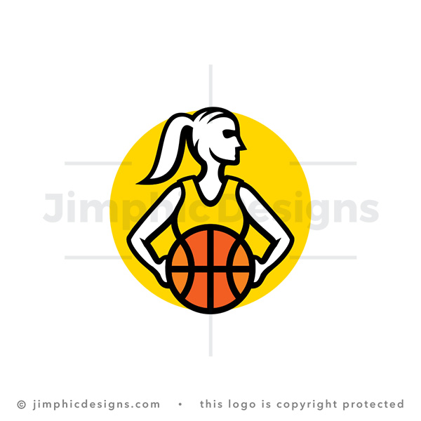 Basketball Girl Logo