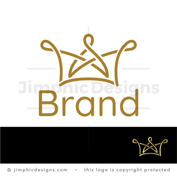 Luxury Minimalist Gold Crown