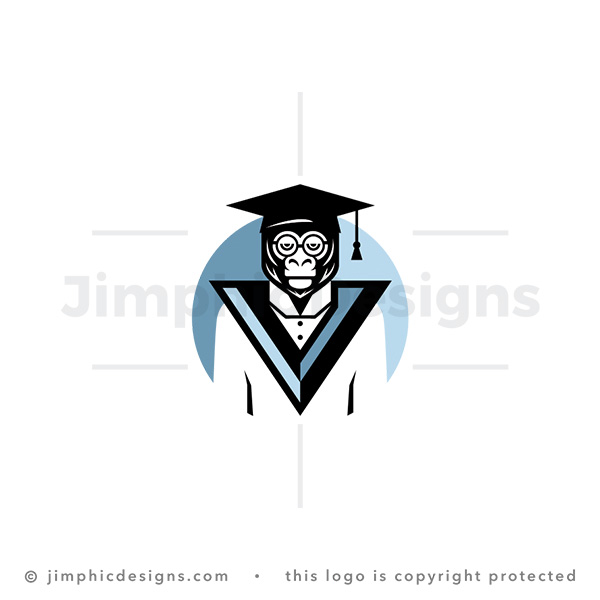 Letter V Gorilla Logo