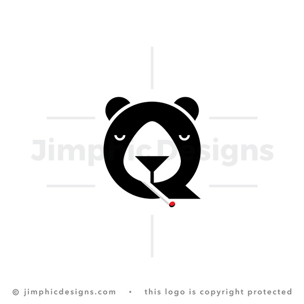 Letter Q Bear Logo