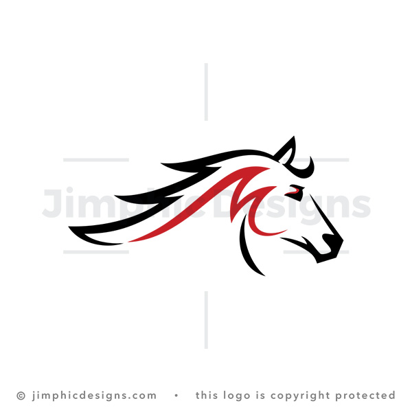 Letter M Horse Logo