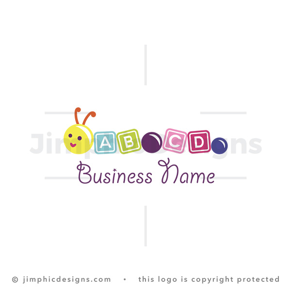 Alphabet Worm Kindergarten Logo