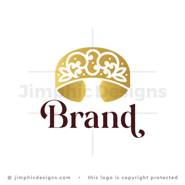 Golden Filigree Wide Cuff Bracelet Logo
