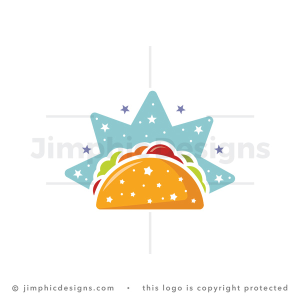 Taco Star Mexican Food Logo