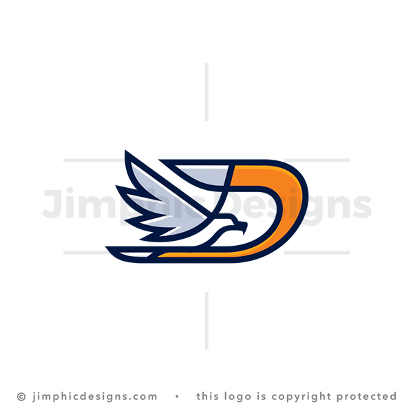 Letter D Eagle Logo