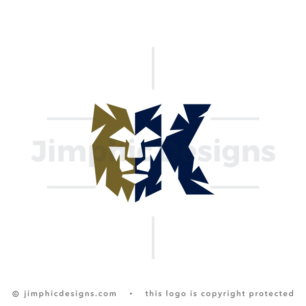 Letter K Lion Logo