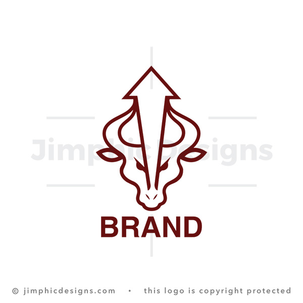 Bull Arrow Logo - pre-made logo for sale