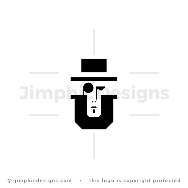 Letter U Gentleman Logo