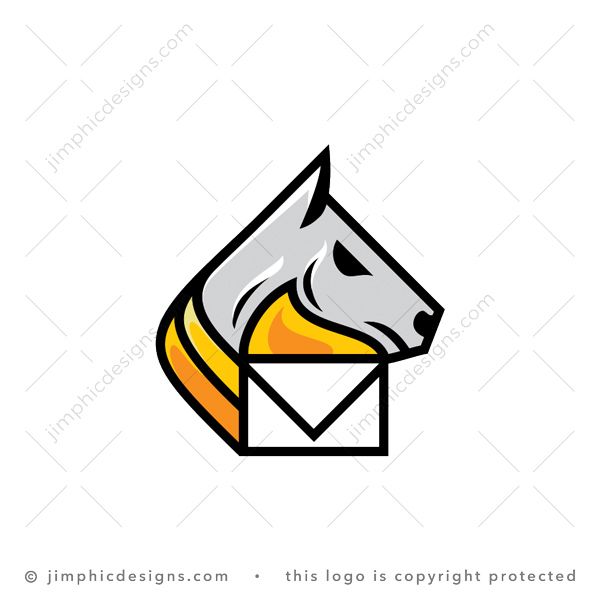 Horse Fire Mail Logo