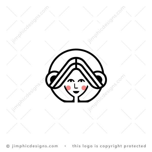 Letter A Lady Logo
