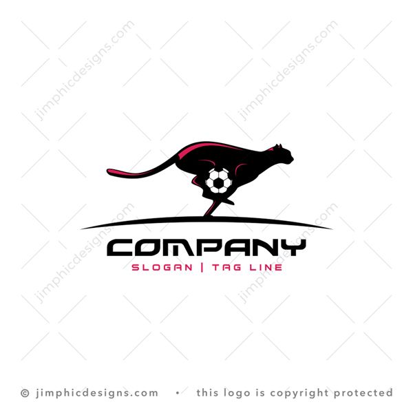 Modern Cheetah C Letter Alphabet Sports Logo Stock Vector