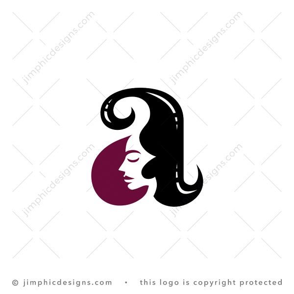 Letter A Hair Logo