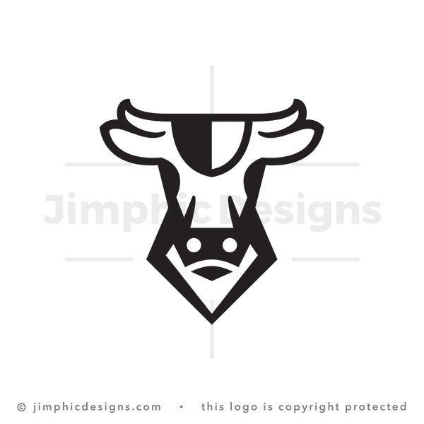 Black Shield Bull Logo