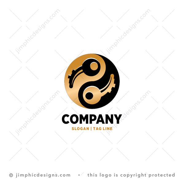 Yin Yang Keys Logo