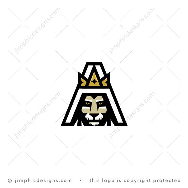 Letter A Lion Logo