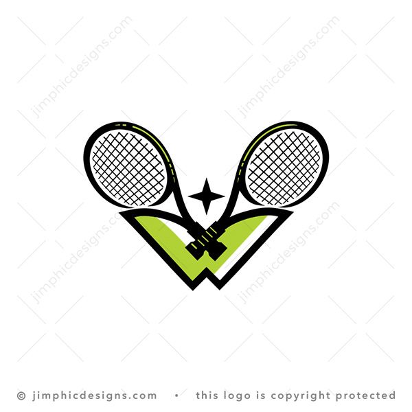 Letter W Rackets Logo