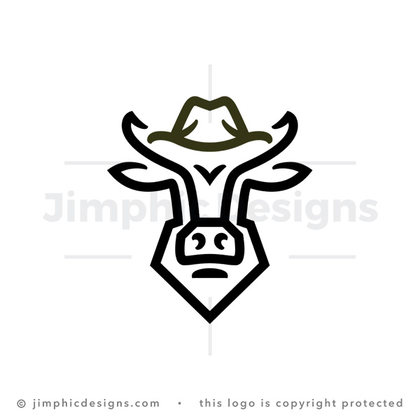 Cowboy Hat Bull Logo