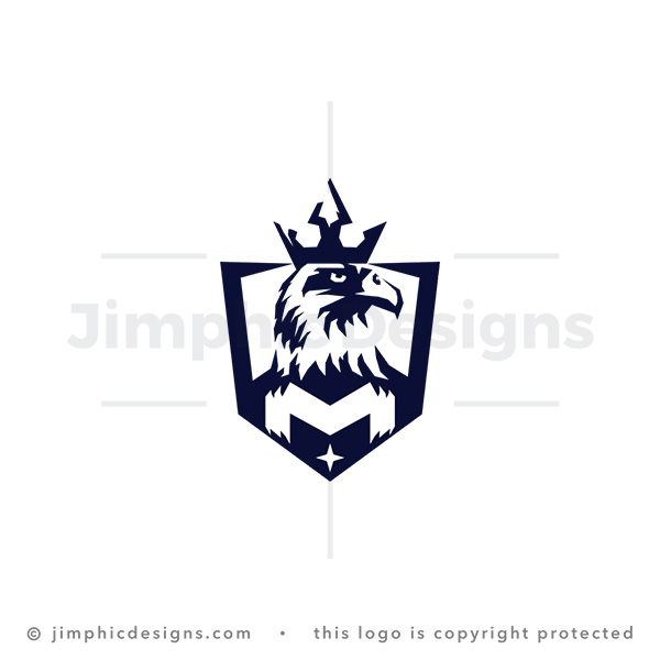 Crowned Eagle Letter M Logo