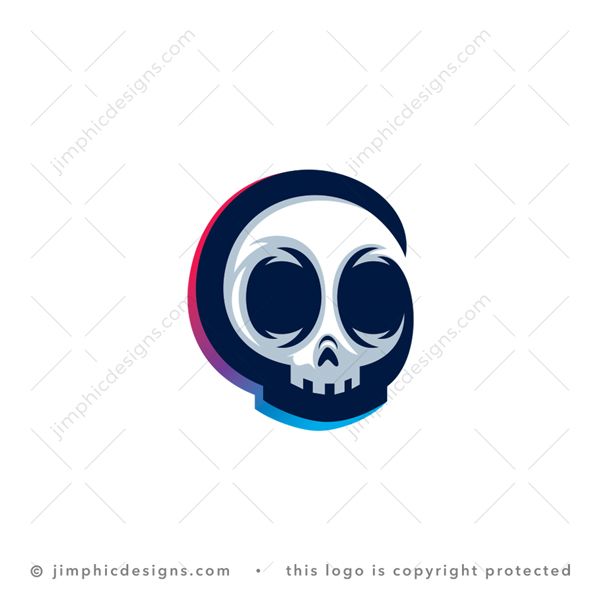 Exclusive G Skull Logo for sale - trademark-ready design for your branding