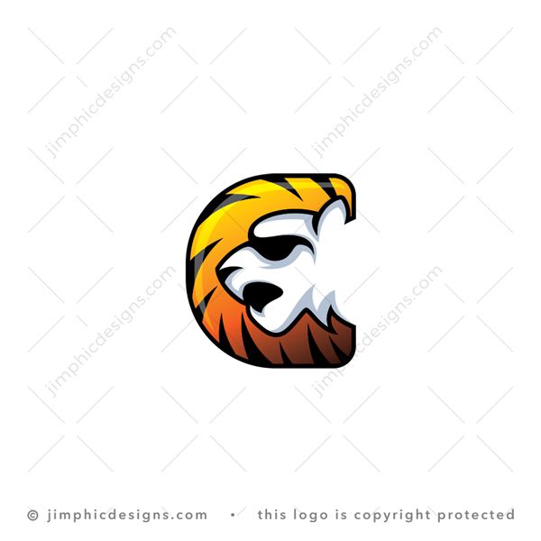 Exclusive Tiger C Logo for sale - trademark-ready design for your branding