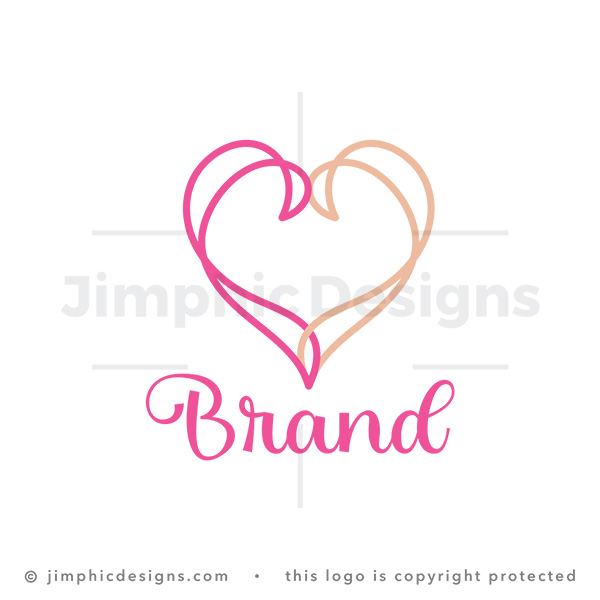 Elegant Line Heart Logo