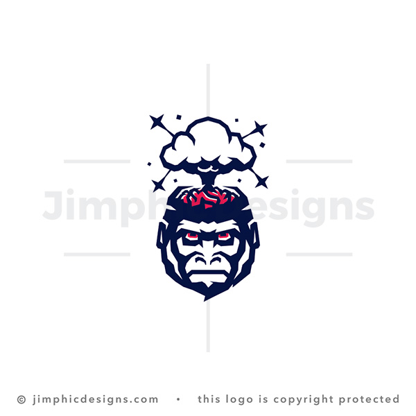 Exploding Brain Gorilla Logo