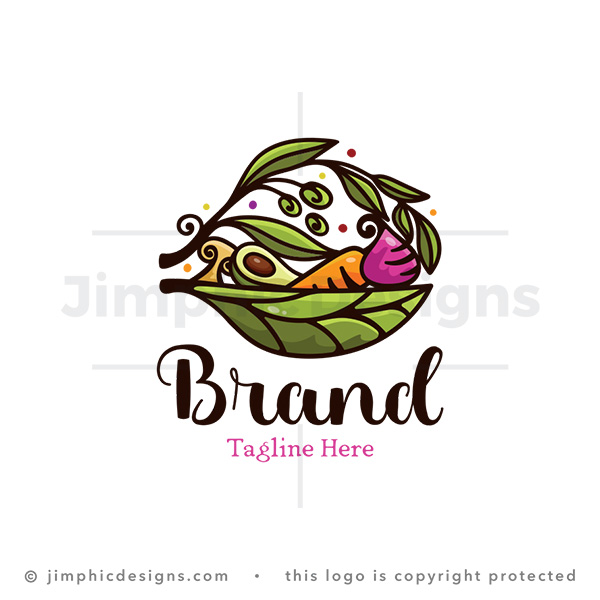 Fresh Salad Dish Logo