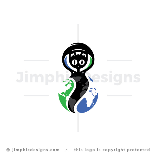 Global Cat In Hoodie Logo