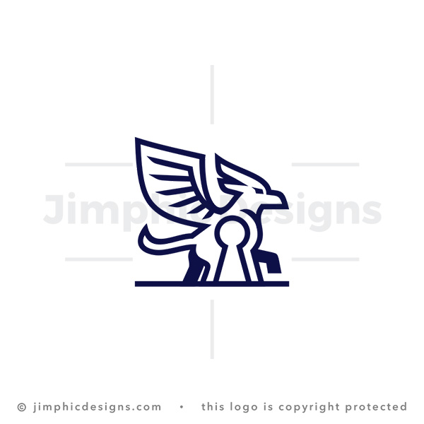 Griffin Keyhole Logo - pre-made logo for sale