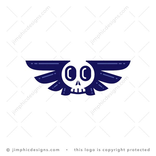 Skull Wings Logo
