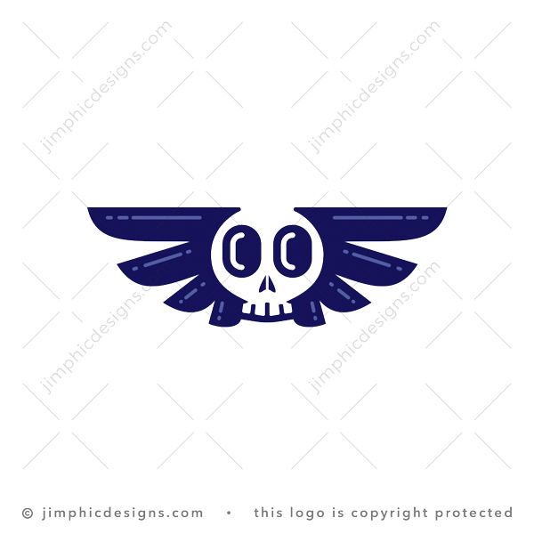 Skull Wings Logo