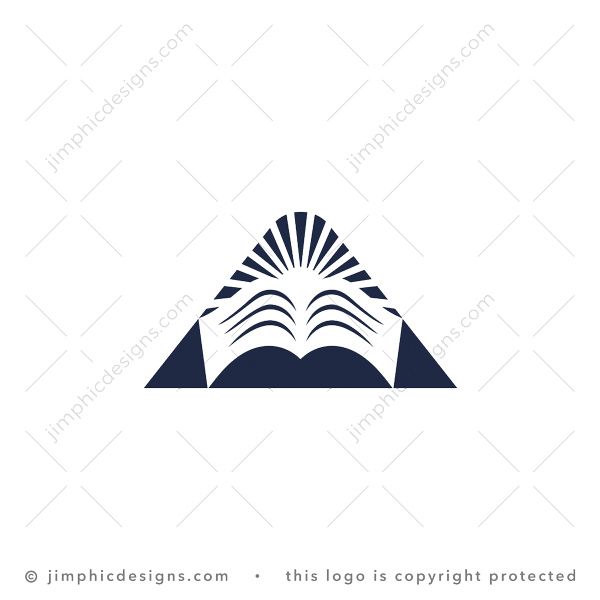 Letter A Book Logo