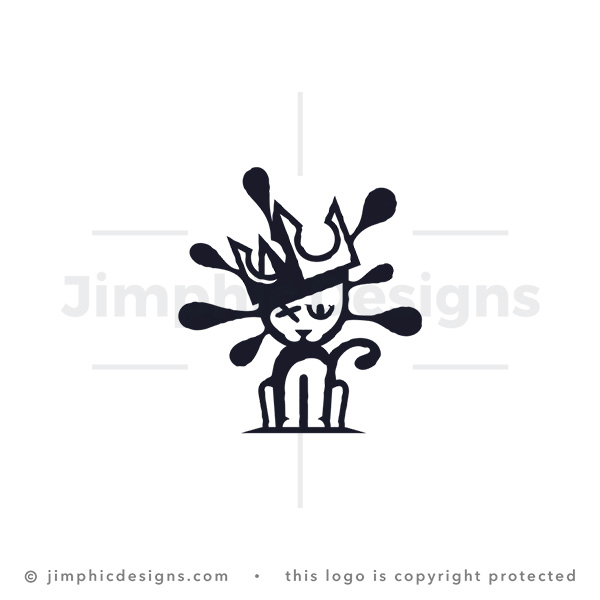 Ink Splatter Cat Logo