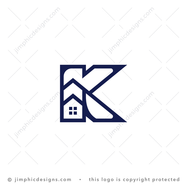 Letter K House Logo