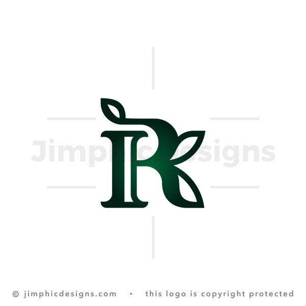 Leafy Letter R and K Logo