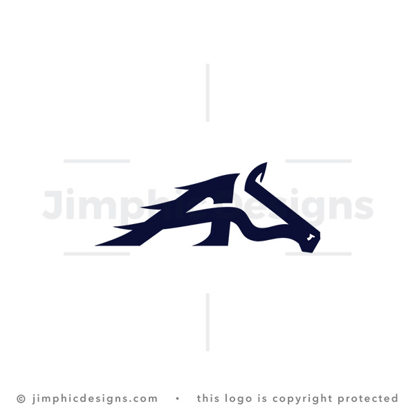 Letter A Horse Logo