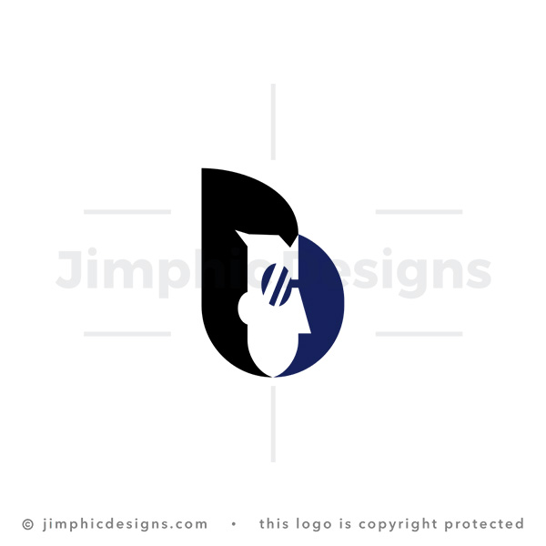 Letter B Face Logo