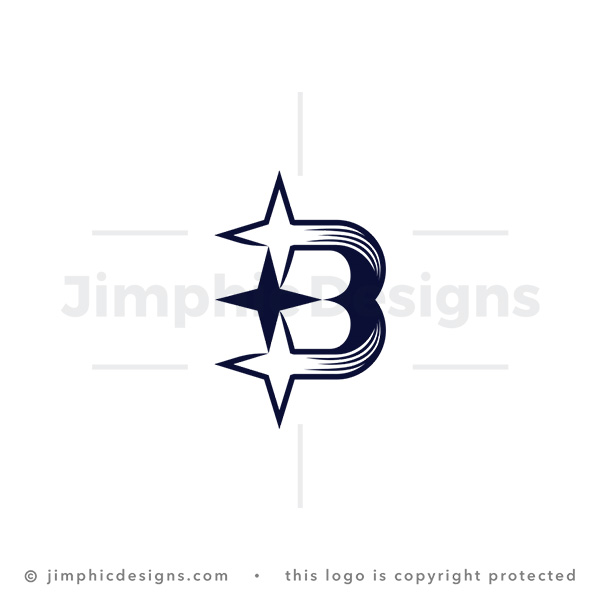 Letter B Stars Logo