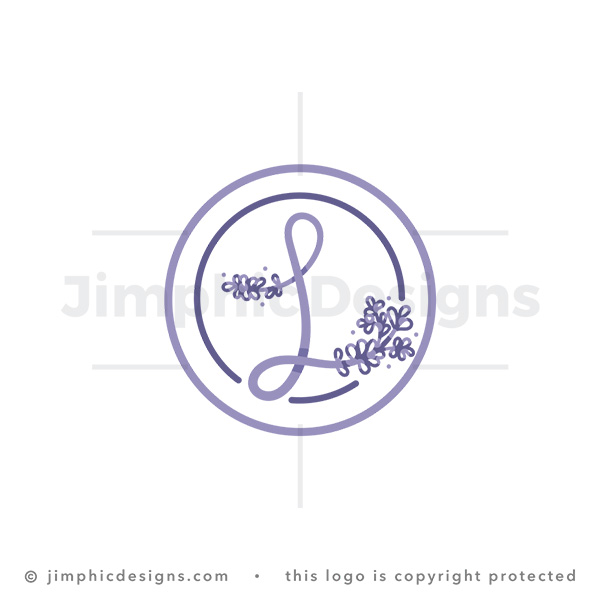 Letter L With Lavender Branch Logo