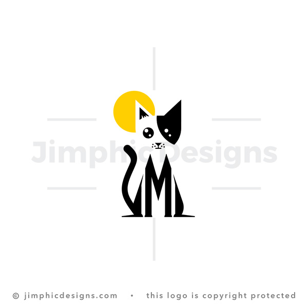 Letter M Cat Logo
